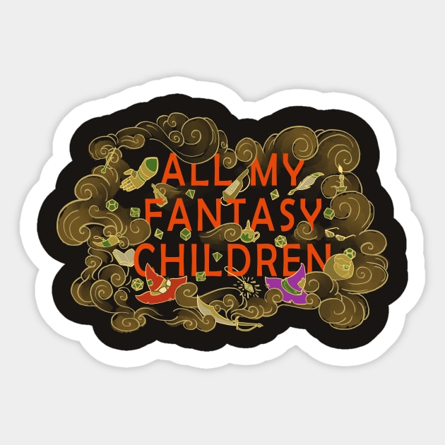 All My Fantasy Children Sticker by One Shot Podcast